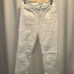 Lucky Brand Sweet Crop Mid Rise Jeans - Tailored Hem - White - Size 8/29